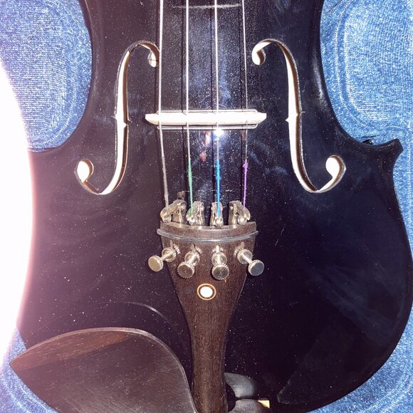 ELECTRIC VIOLYN CECELIO NEW IN CASE AND BOX BLACK EBONY PLEASE VIEW ALL PHOTOS - Picture 4 of 16